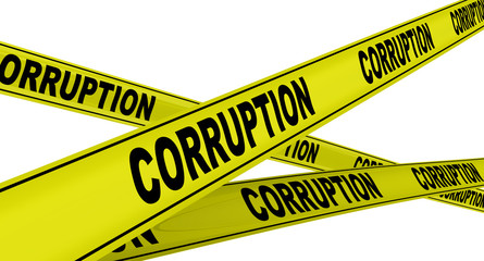 Коррупция (corruption). Желтая оградительная лента