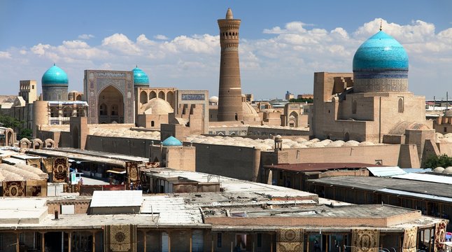 Panoramic view of bukhara from Ark - Uzbekistan