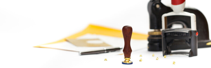 Notary public Embosser, Stamp, Stapler & Puncher