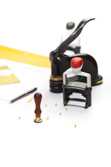 Notary public Embosser, Stamp, Stapler & Puncher