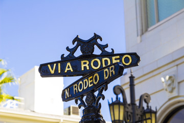 Rodeo Dr, Rode Street at Los Angeles