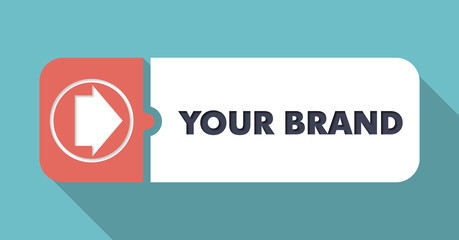 Your Brand Concept in Flat Design.