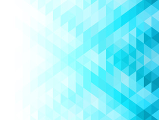 Blue abstract geometric background with triangles