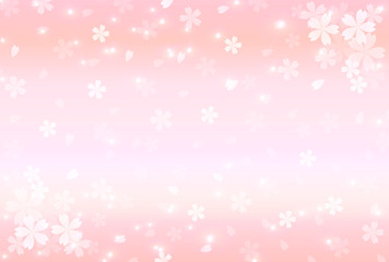 桜　年賀状　背景