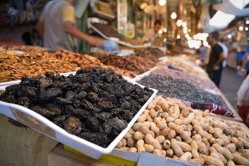 Zelfklevend Fotobehang Selling dried fruits © WH_Pics