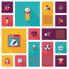 medical flat ui background,eps10