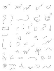 Arrow set, art vector illustration