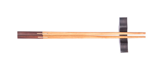 Chopsticks isolated on white background