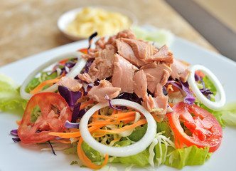 Tuna and vegetable salad