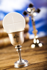 Naklejka premium Christian holy communion 