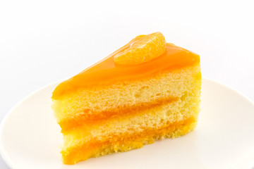 Oranges cake slice,fruit cake.