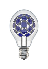 Solar panel light bulb