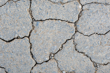 old asphalt cracks texture background