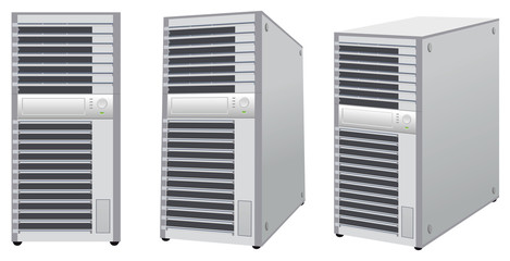 タワー型サーバ 白