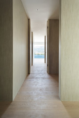 Interior, modern building, corridor