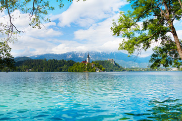 View of the Bled island