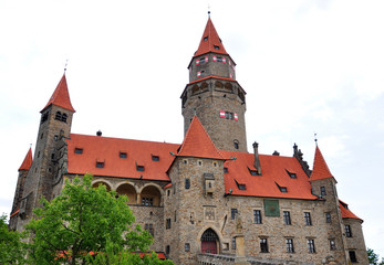 Fototapeta na wymiar Old Castle bouzov, Moravia, Czech Republic, Europe