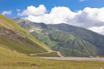 clouds over the mountains