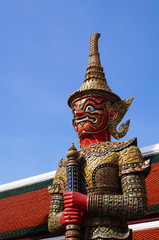 Giant in Grand palace and Wat Pra keaw in Bangkok, Thailand
