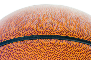 Fototapeta premium Close up basketball on a white background
