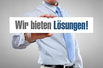 Wir bieten Lösungen