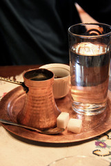 Turkish tea and coffee on the table