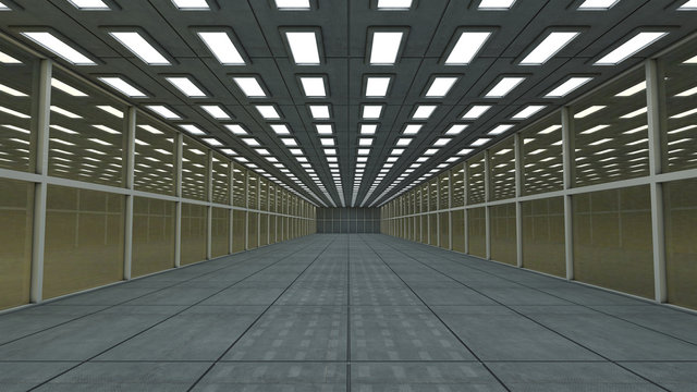 Futuristic corridor