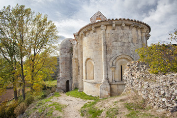 Romanesque church Santa Cecilia.Palencia.