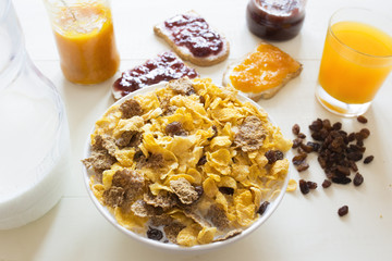 A delicious breakfask in the morning
