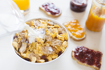 A delicious breakfask in the morning
