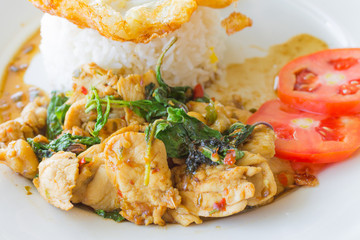 Stir-fried Chicken with basil