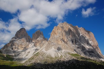 Sasso Lungo e Sasso Piatto dal Passo Sella