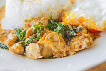 Stir-fried Chicken with basil