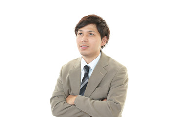 笑顔のビジネスマン