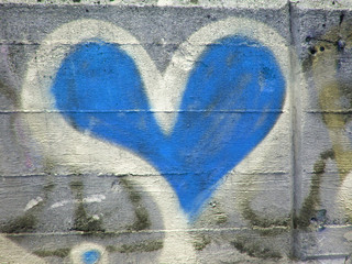 graphite blue heart
