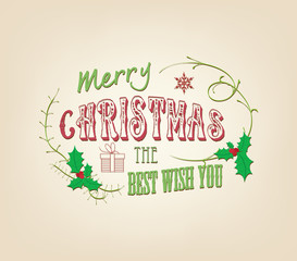 vintage christmas card