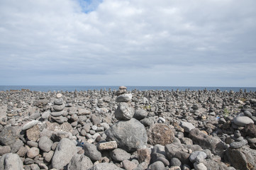 beach full of stones