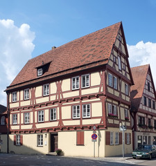 Fototapeta na wymiar Fachwerkhaus in Nördlingen