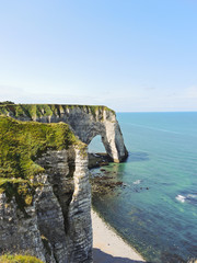 view of english channel coast with cliffs