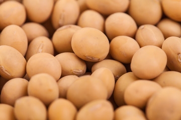 Macro Texture of Beige Peas