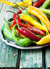 Chili Peppers, Colorful Spicy Peppers