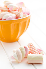 marshmallow on kitchen table