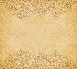 Vintage background with ornament.  Illustration 10 version