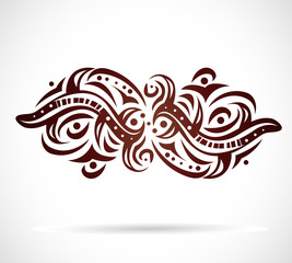 Fototapeta premium Abstract isolated shape. Illustration 10 version