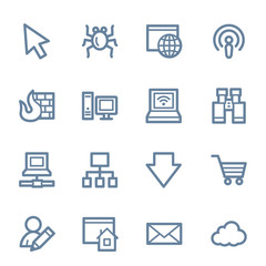 Internet web icons set