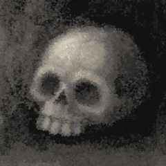 Grunge skull
