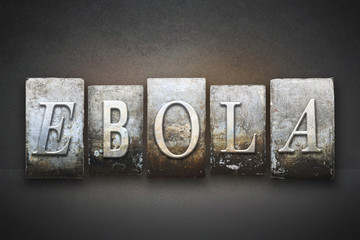Fototapeta na wymiar Ebola Letterpress