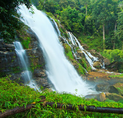 Wachirathan waterfall in Chiangmai province of Thailand