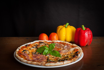 Four Season Pizza slice