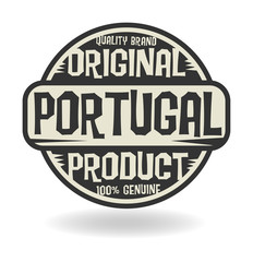 Fototapeta premium Abstract stamp with text Original Product of Portugal